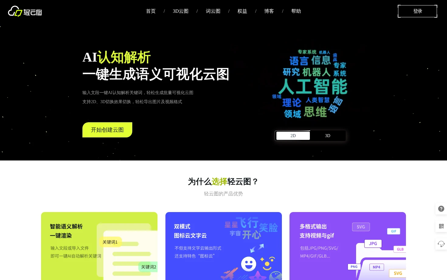 轻云图 页面快照
